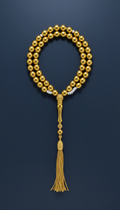 Men’s misbaha in solid gold