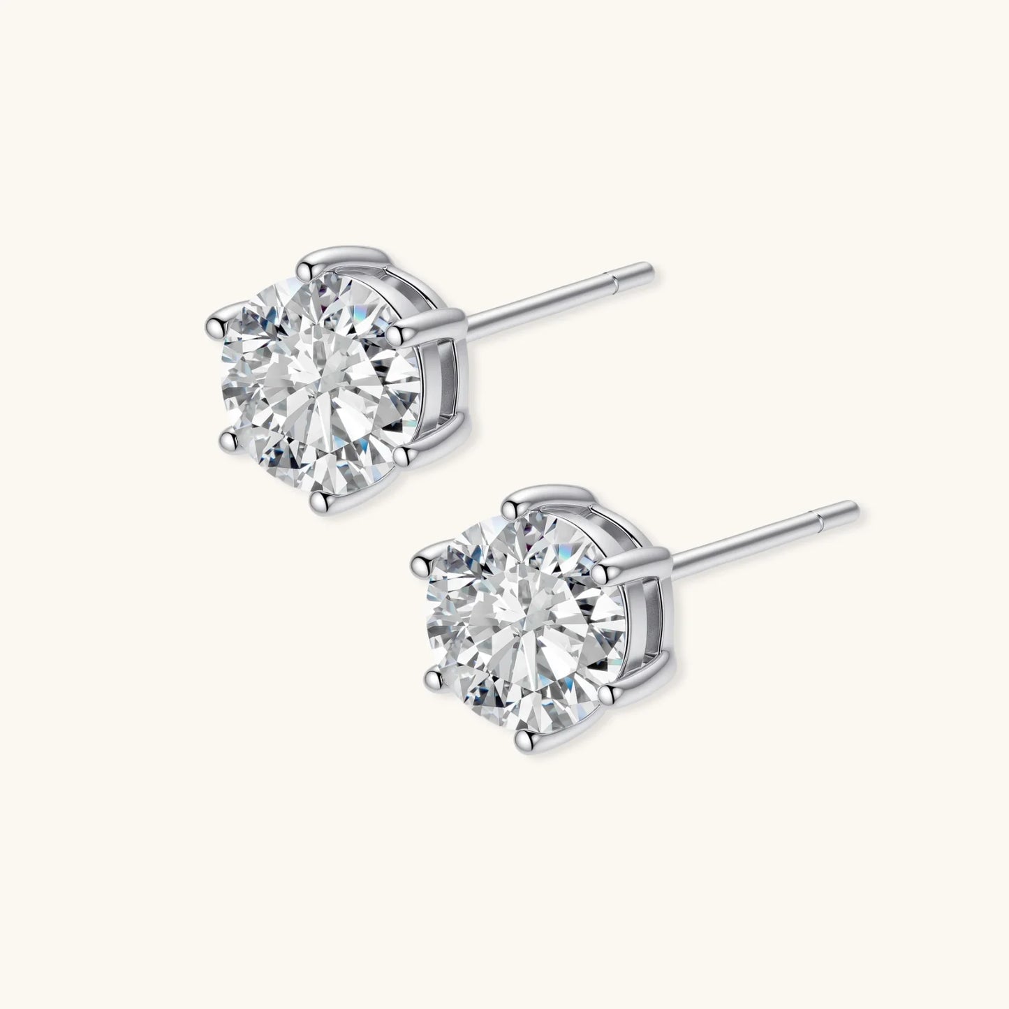 Brilliant Moissanite Studs