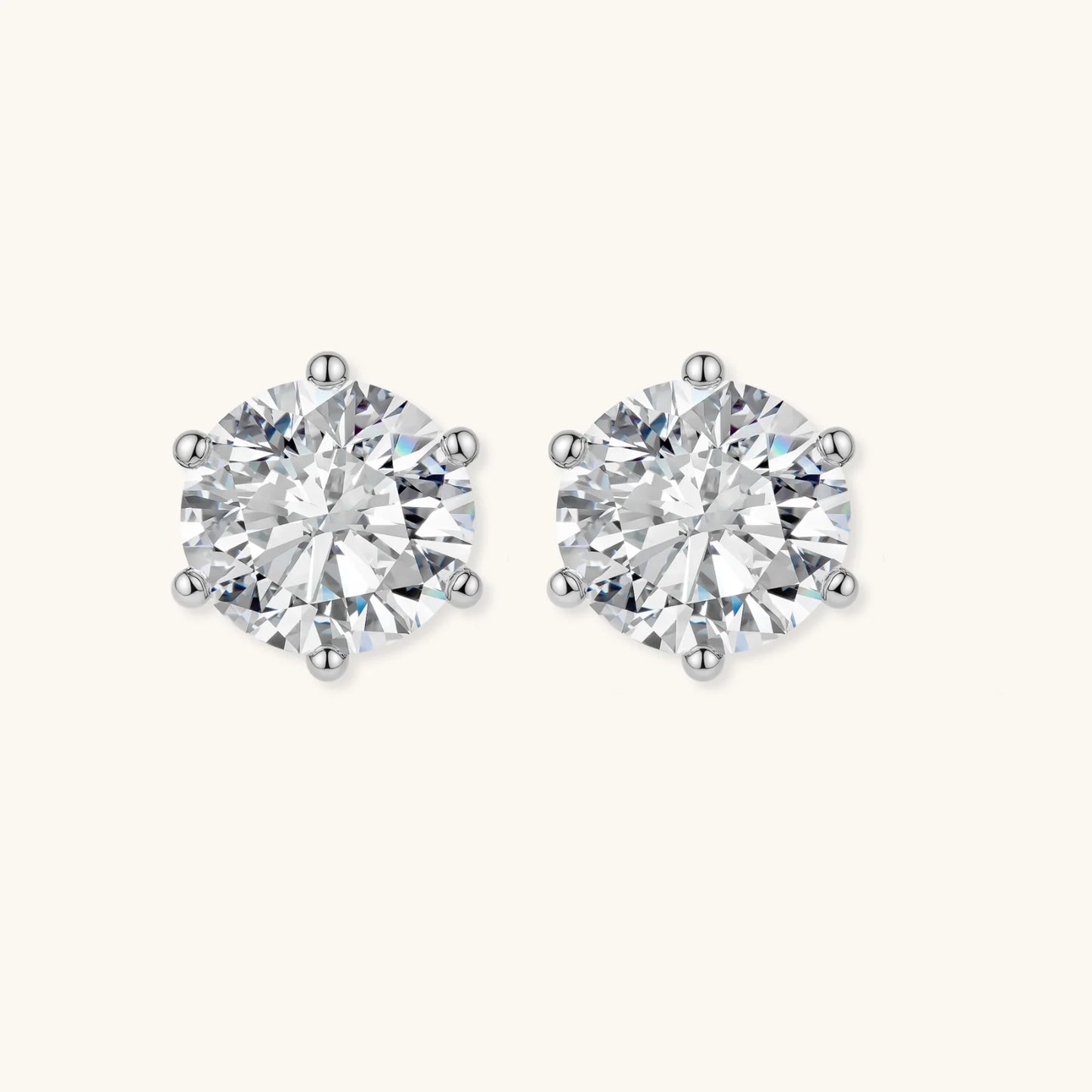 Brilliant Moissanite Studs