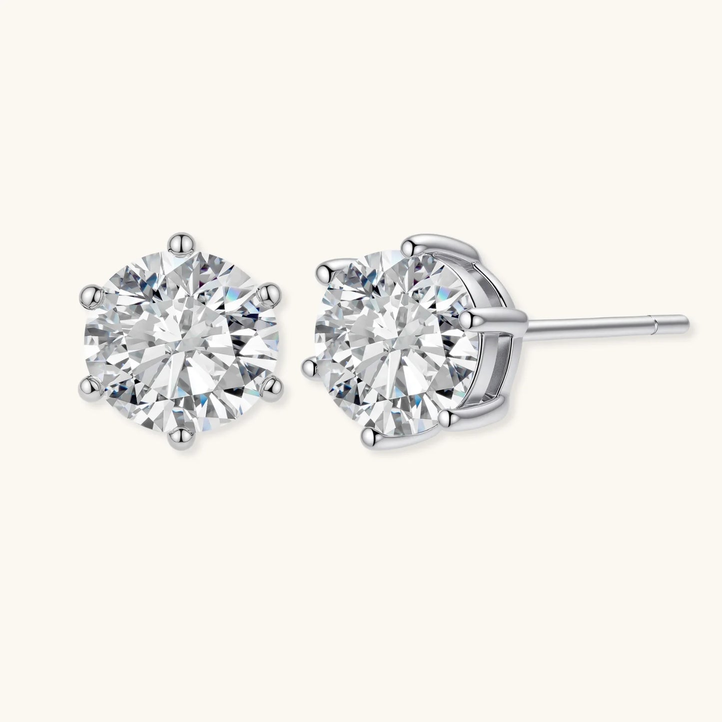 Brilliant Moissanite Studs