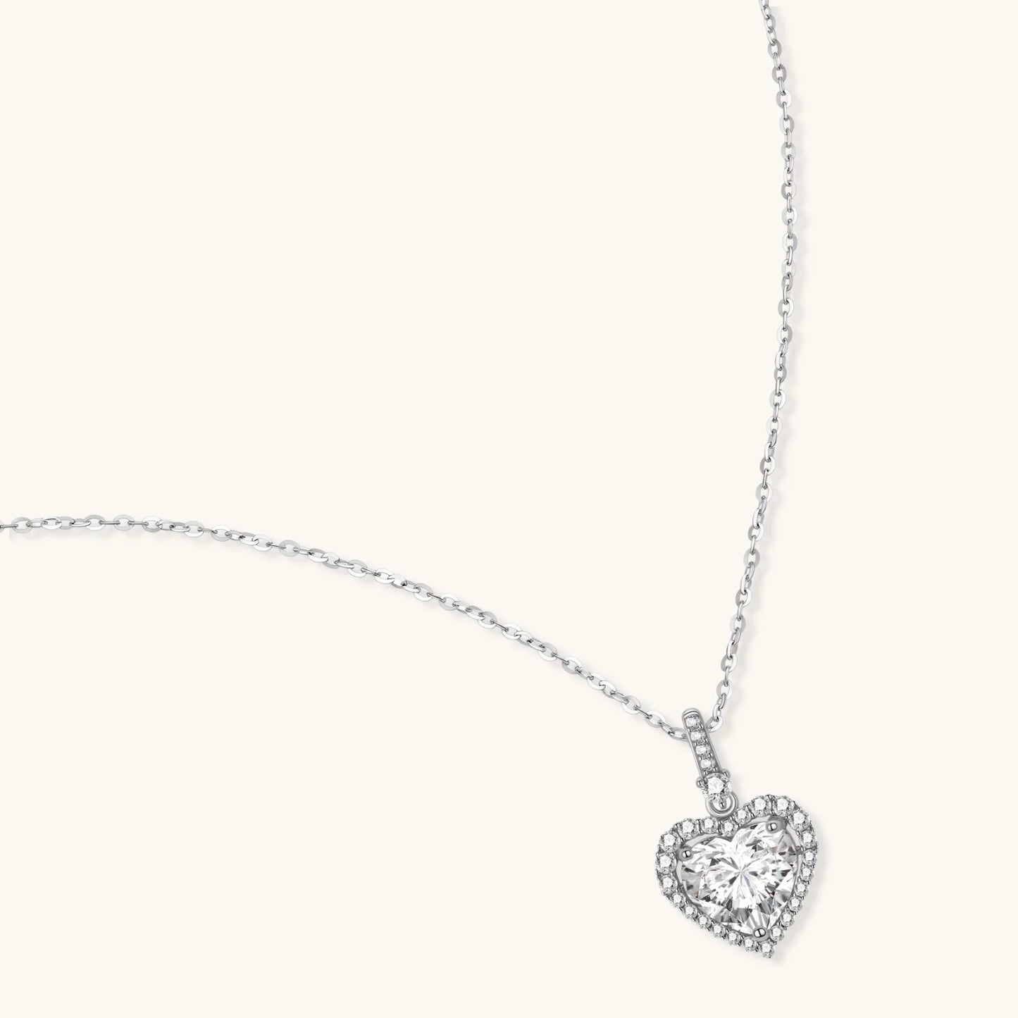 Heart of Light Moissanite Necklace