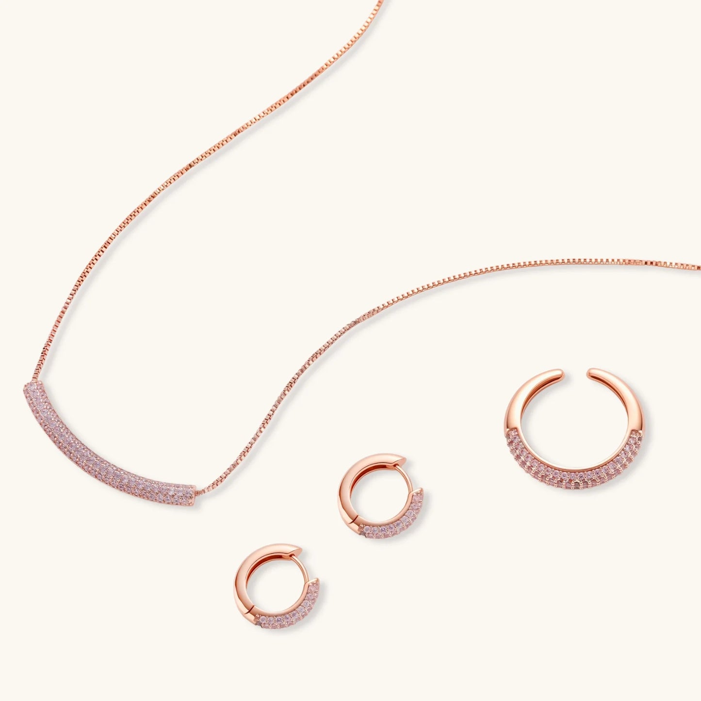 Pink Pavé Set