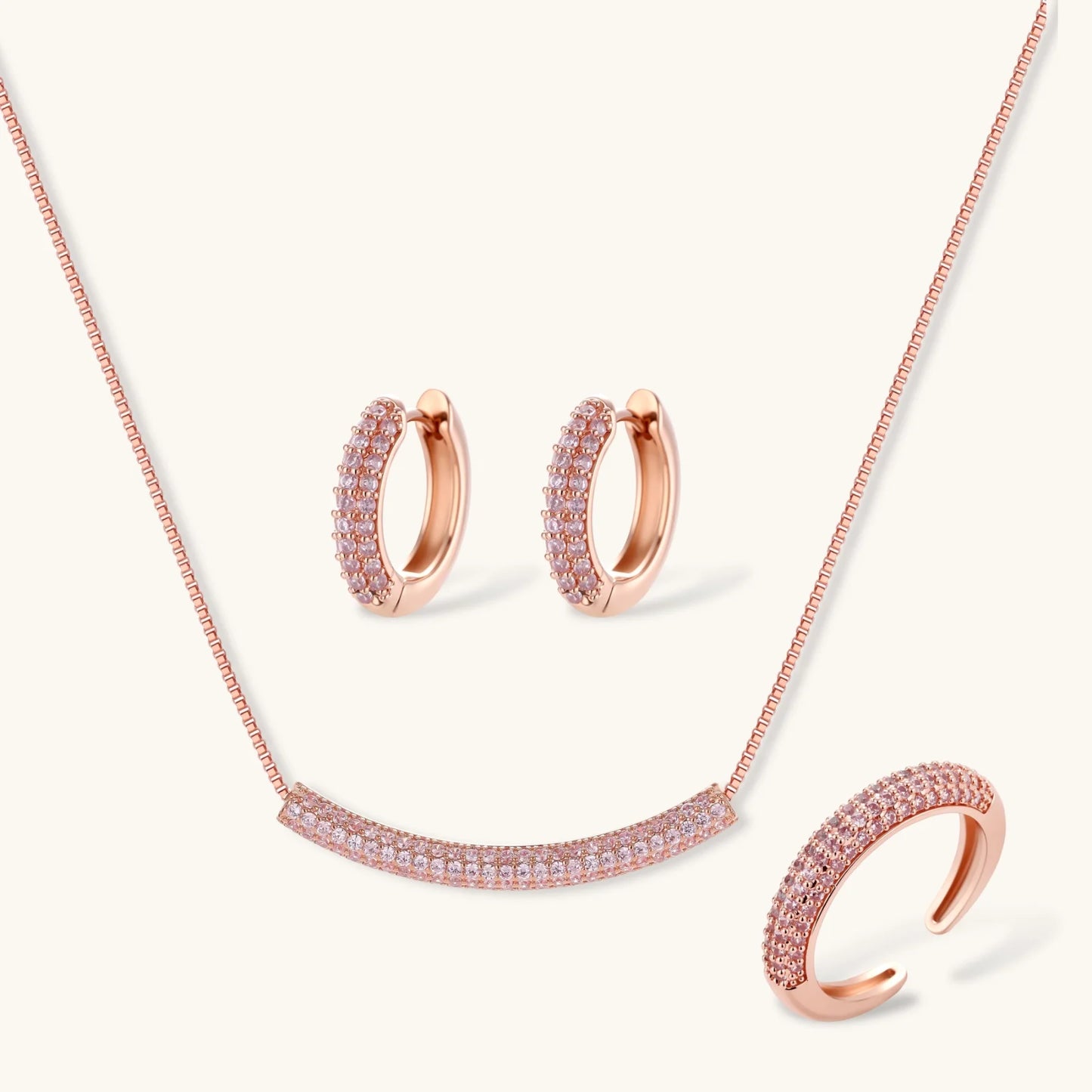 Pink Pavé Set