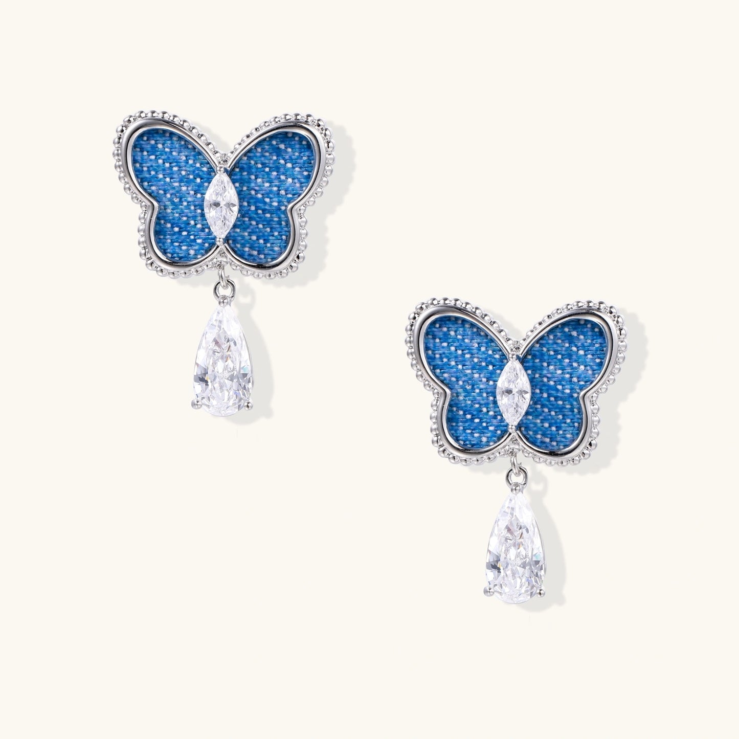 Electric Blue Butterfly Drops