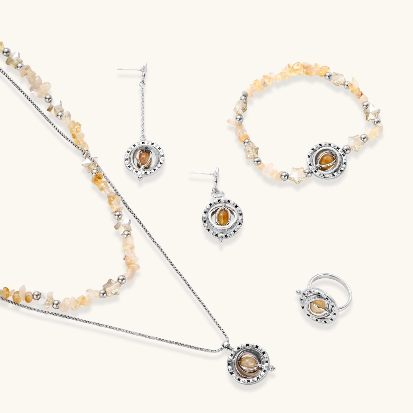 Cosmic Citrine Jewelry Set