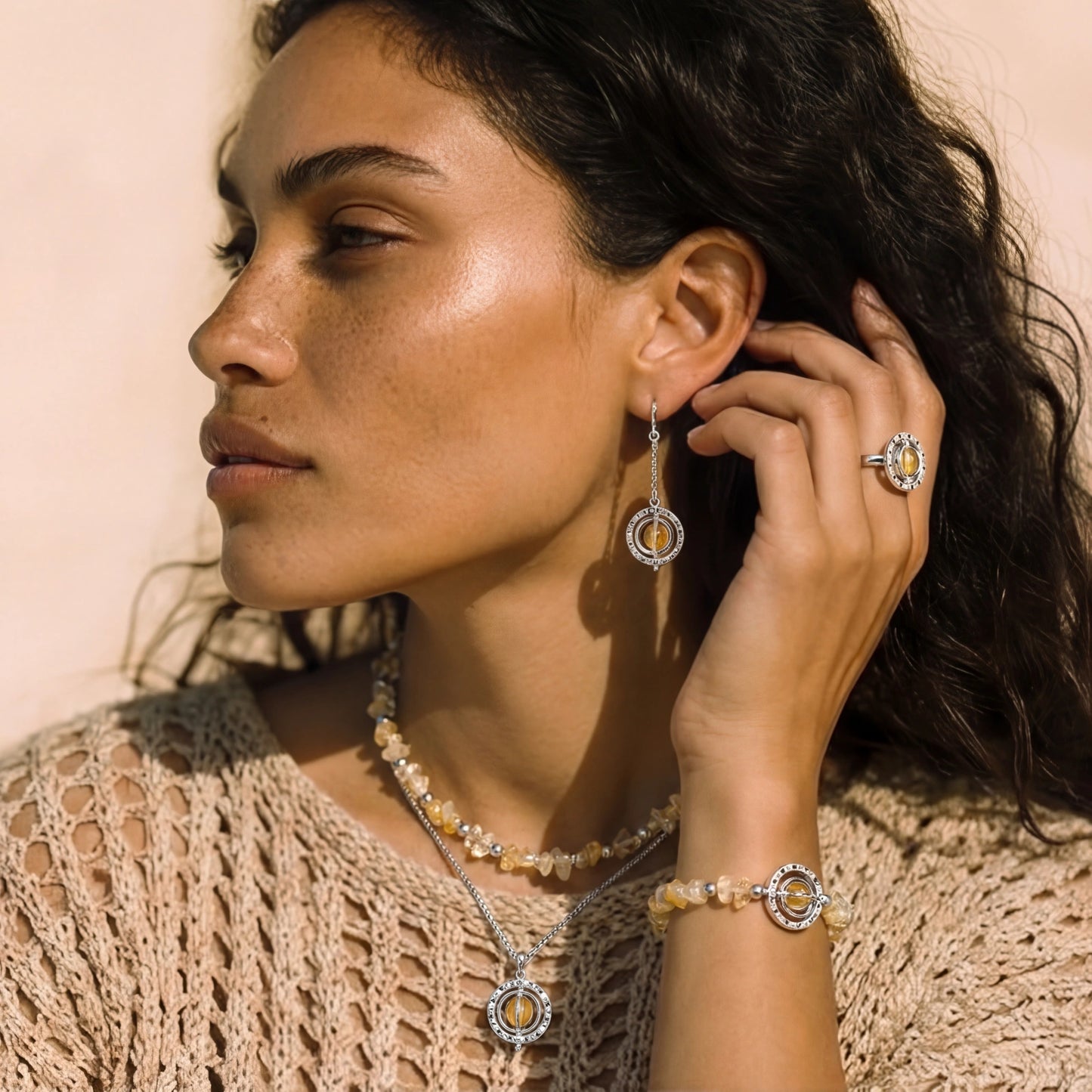 Cosmic Citrine Jewelry Set