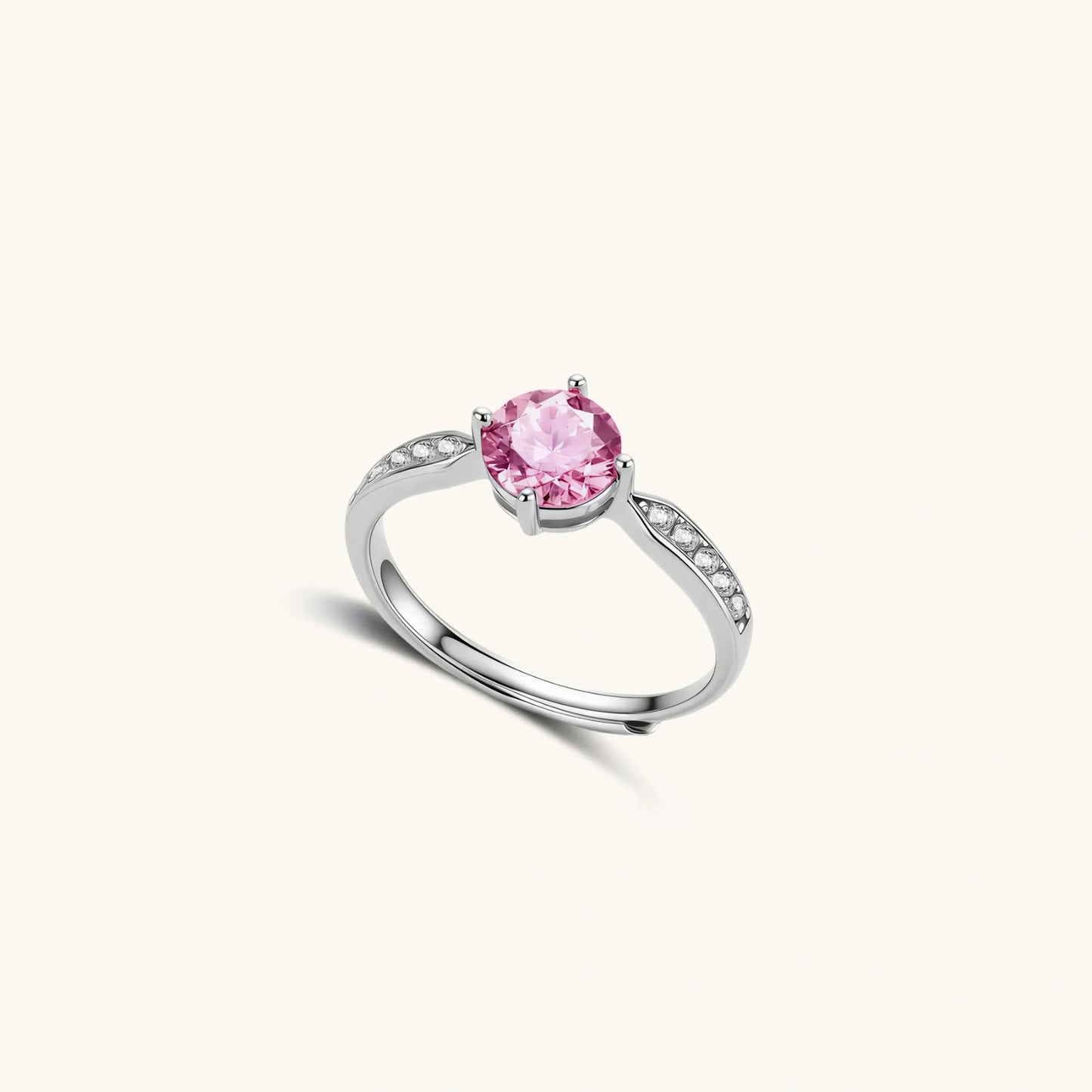 Pink Dreams Moissanite Ring