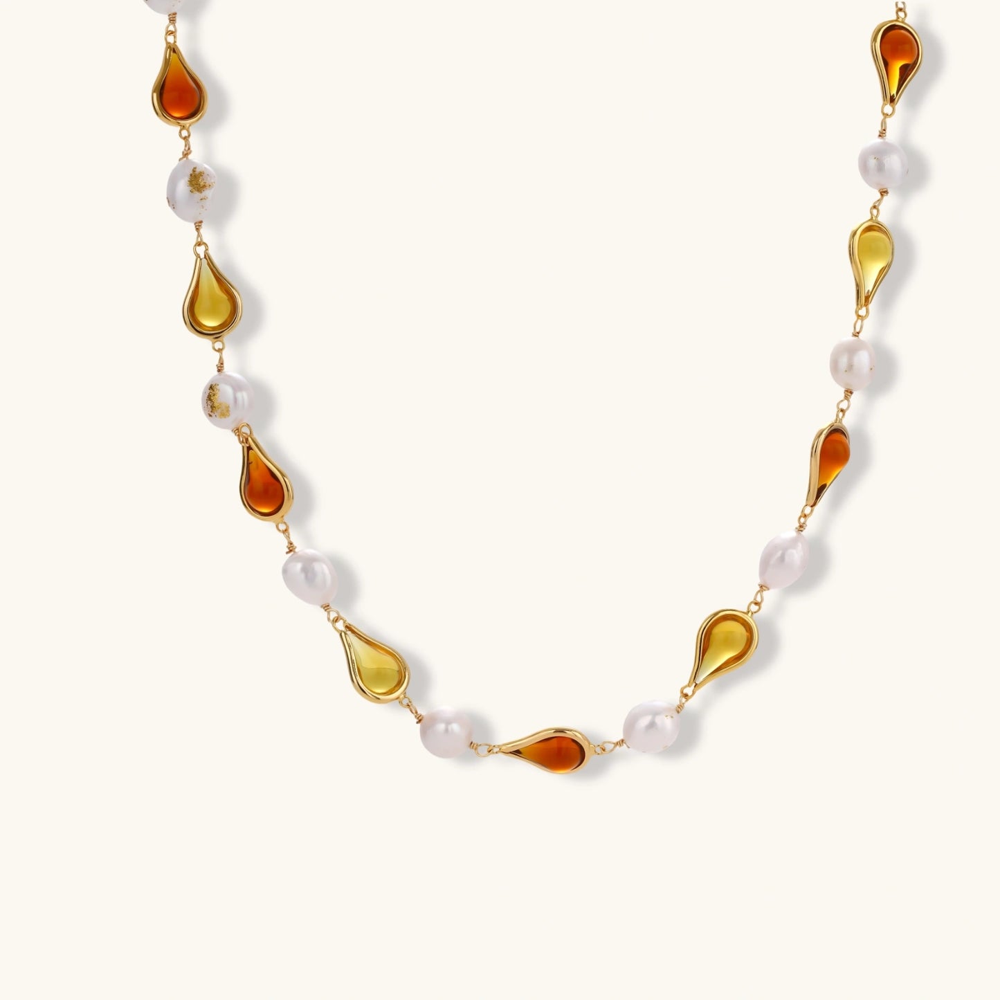 Honey Baroque Necklace