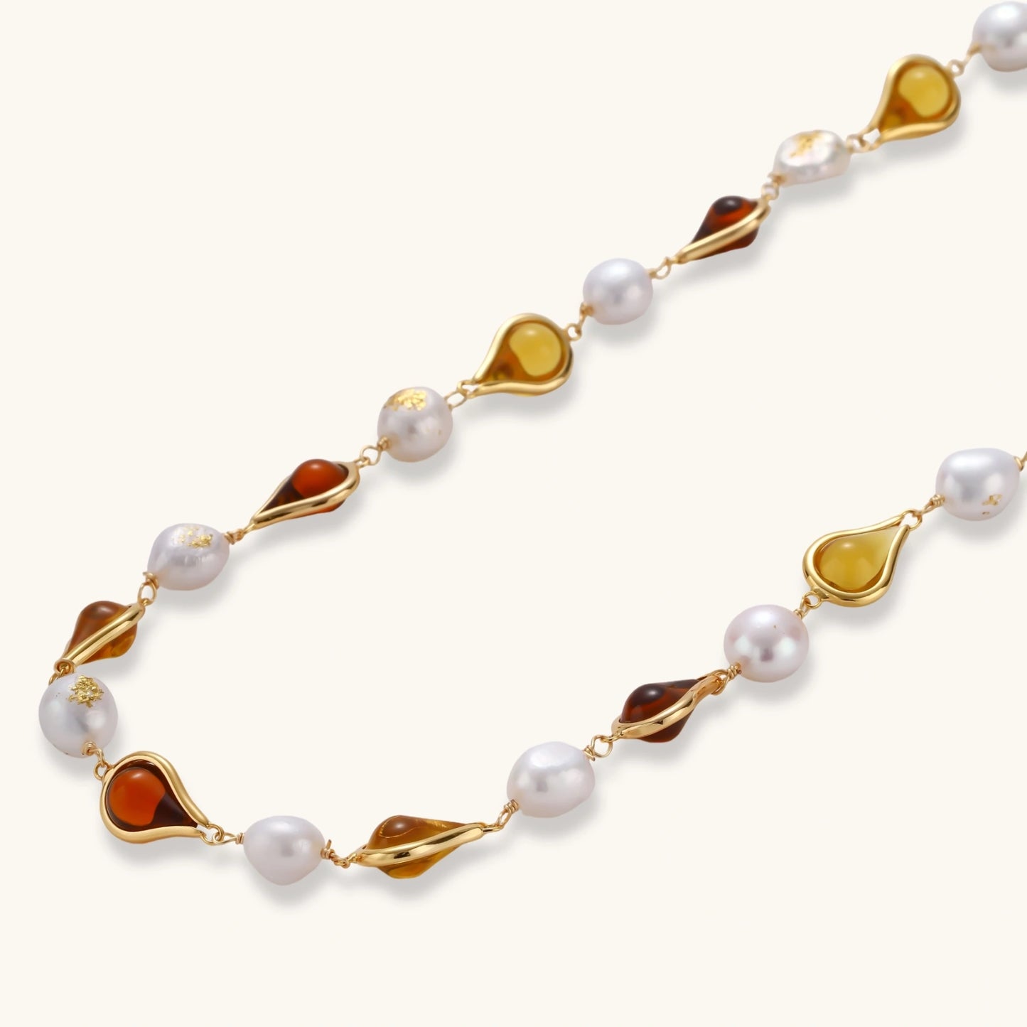 Honey Baroque Necklace