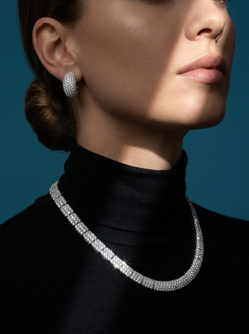 Bold Pave Zirconia Set