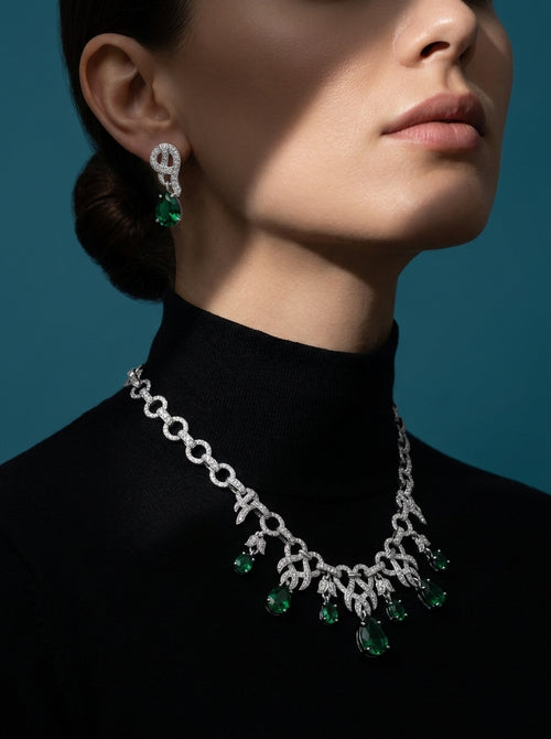 Emerald Green Zirconia Set