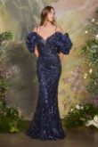 Embellished Fit & Flare Gown